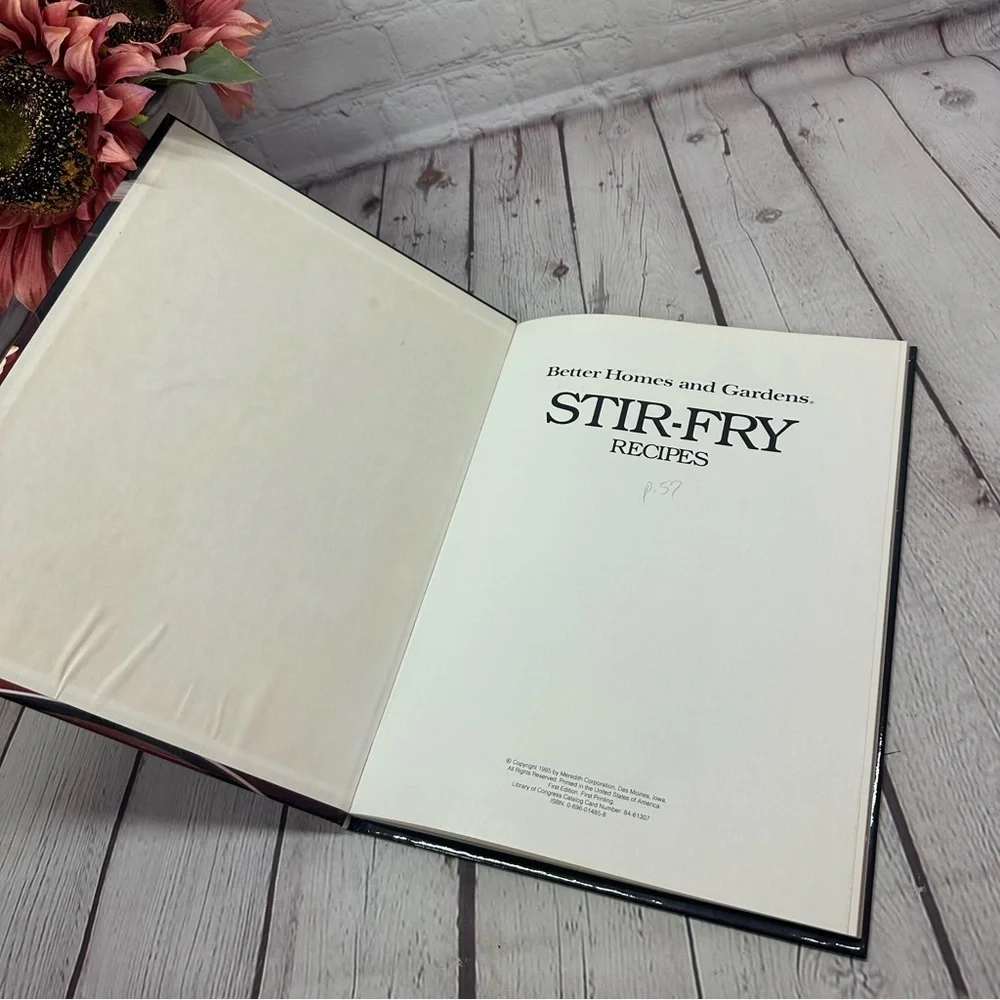 vintage 1985 Better Homes And Gardens stir-fry recipes Cookbook